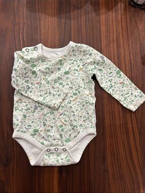 Pehr Print Long-Sleeve Baby One-Piece (I Spy)